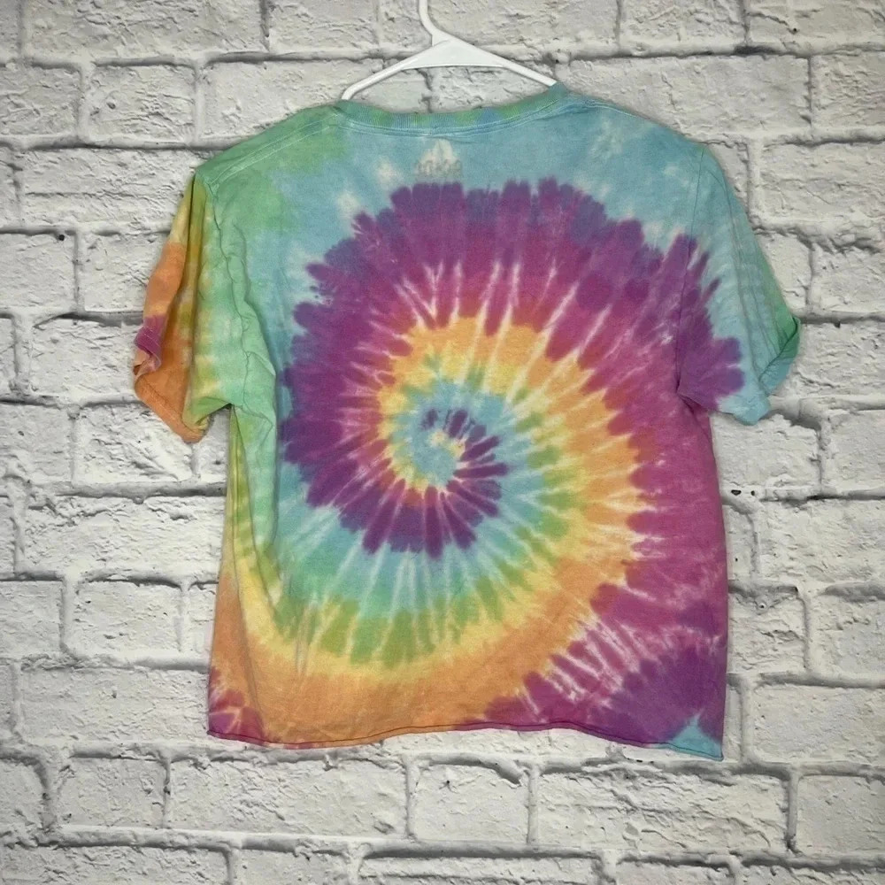ACDC High Voltage tye dye cropped top size S. - Picture 3 of 5